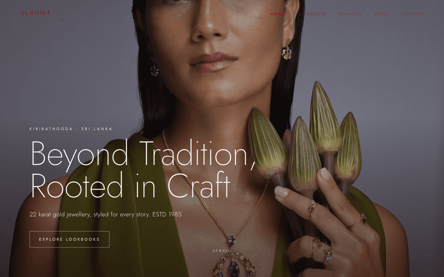 Avroma Jewellers home page